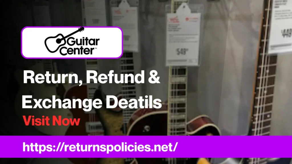 guitar center return policy