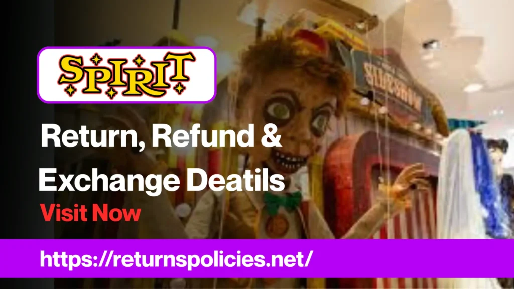spirit halloween return policy