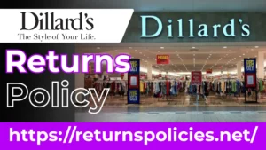 dillards return policy