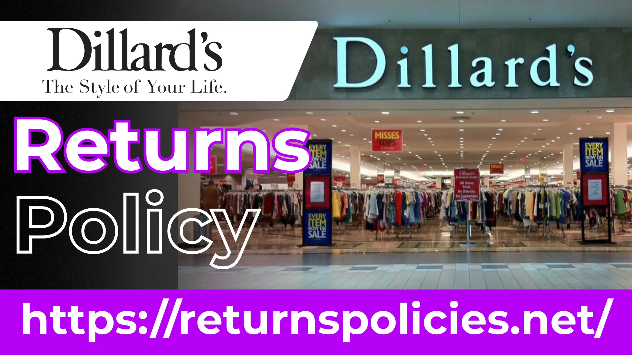 dillards return policy