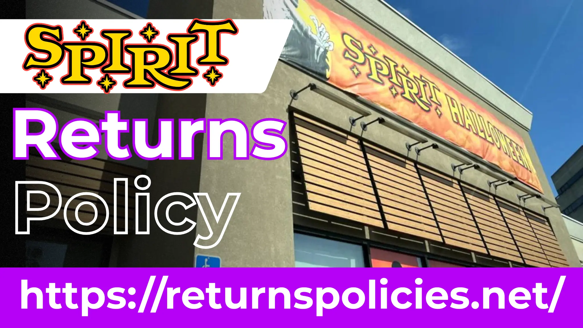 spirit halloween return policy