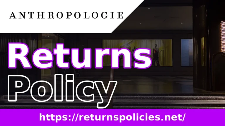Anthropologie Return Policy