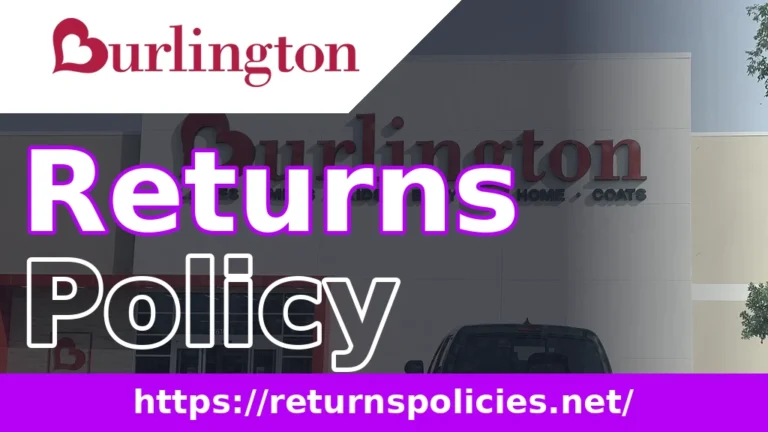 Burlington Return Policy