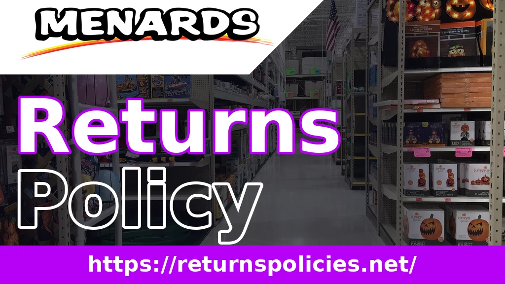 Menards Return Policy