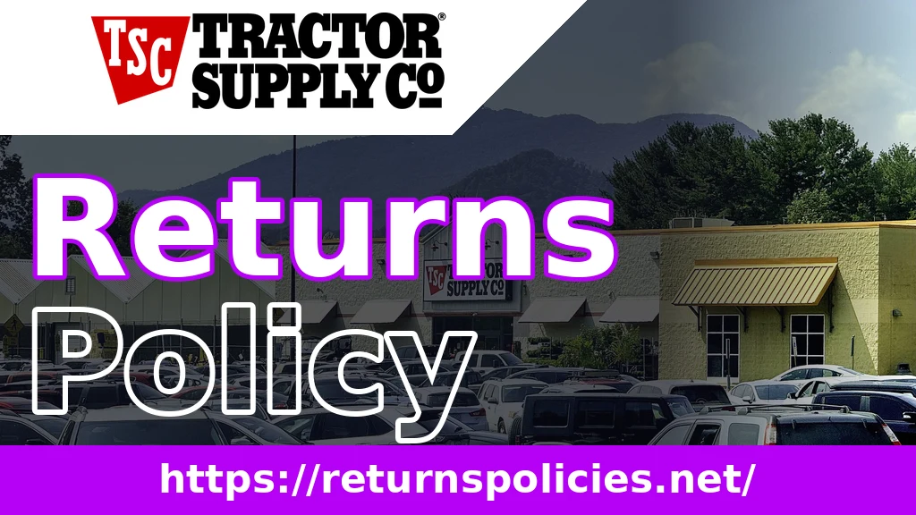 Tractor Supply Return Policy