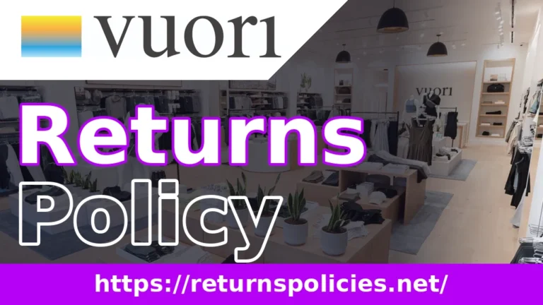 Vuori Return Policy